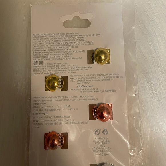 NWT Disney hair accessory clip women girl WDW 50th Anniversary pink gold silver - Picture 6 of 6